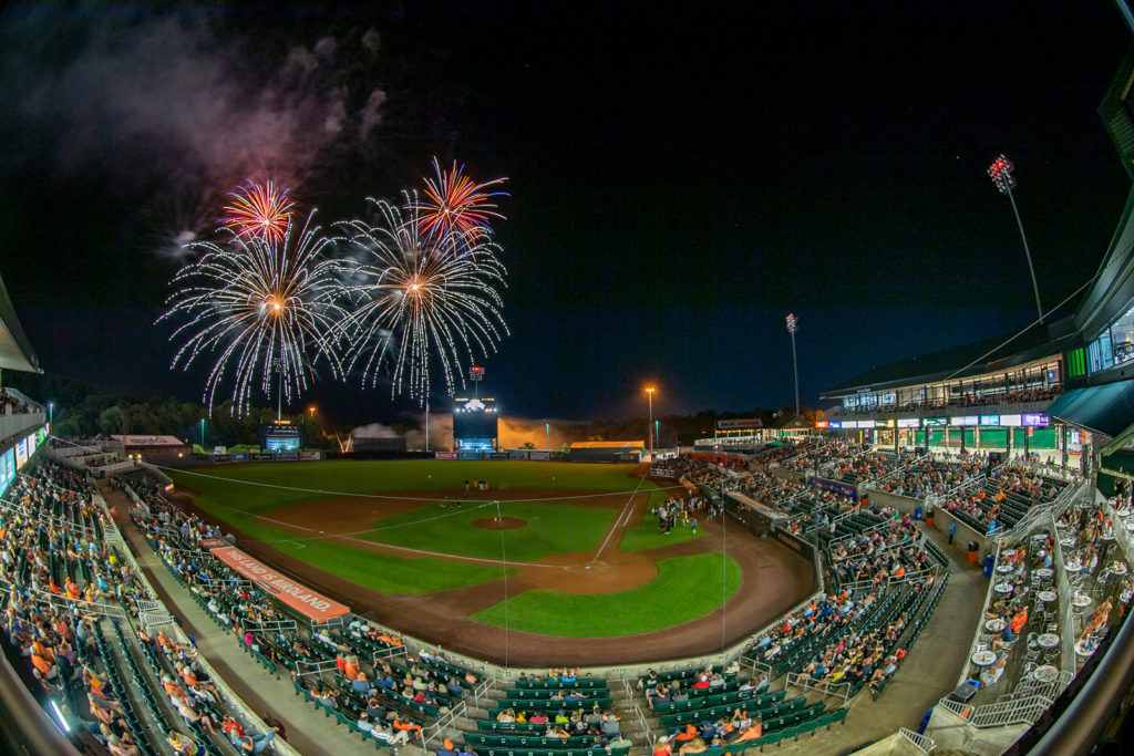 The Aberdeen Ironbirds play ball at Leidos Field at Ripken Stadium in Aberdeen MD.