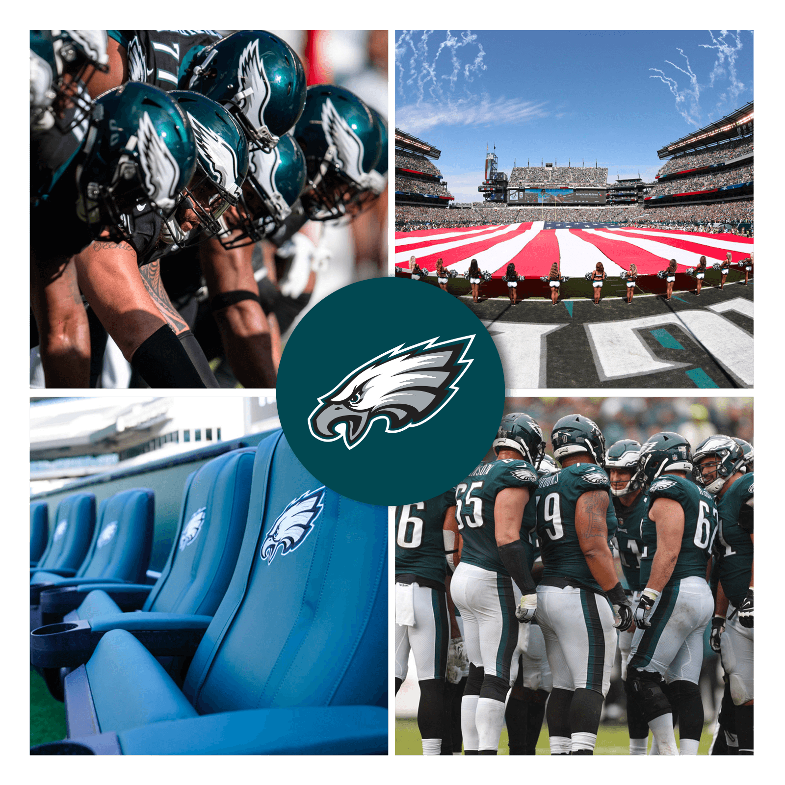 Images from the Philadelphia Eagles' custom Digideck